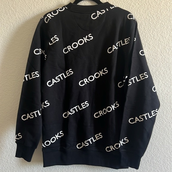 NWT Crooks & Castles All Over Printed Crewneck Sweatshirt - Picture 5 of 5